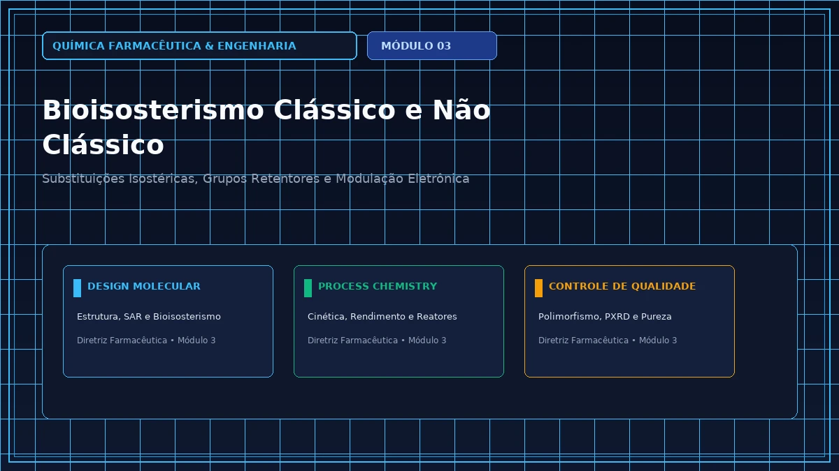Capa: Química Farmacêutica e Engenharia — Aula 086: Bioisósteros Não Clássicos de Carbonila e Sulfonilas — Foco Avançado Parte 9