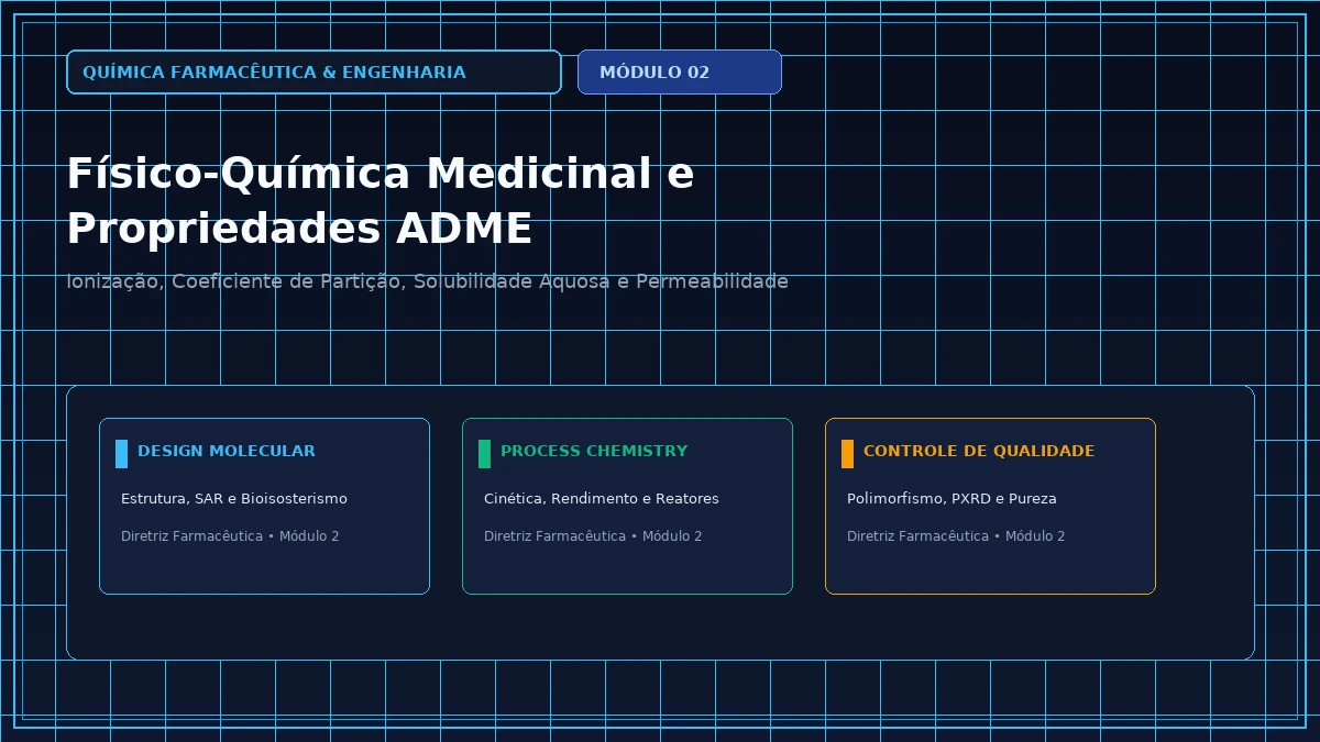 Capa: Química Farmacêutica e Engenharia — Aula 054: Área de Superfície Polar Topológica TPSA e Permeabilidade Celular — Foco Avançado Parte 6