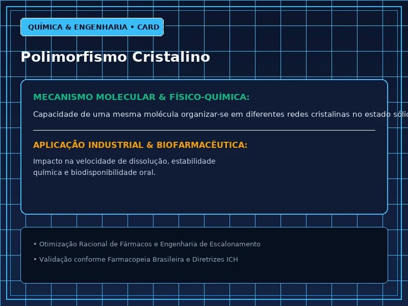 Cartão Técnico 1 - Cristalografia e Polimorfismo Farmacêutico