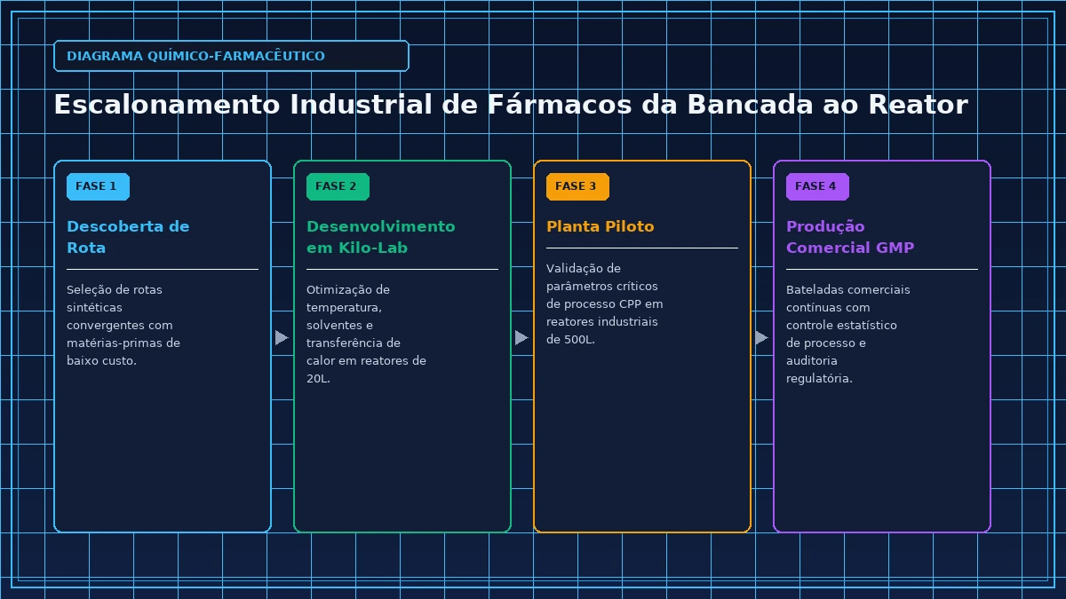 Diagrama Técnico e Rota de Process Chemistry - Engenharia de Processos e Síntese Industrial
