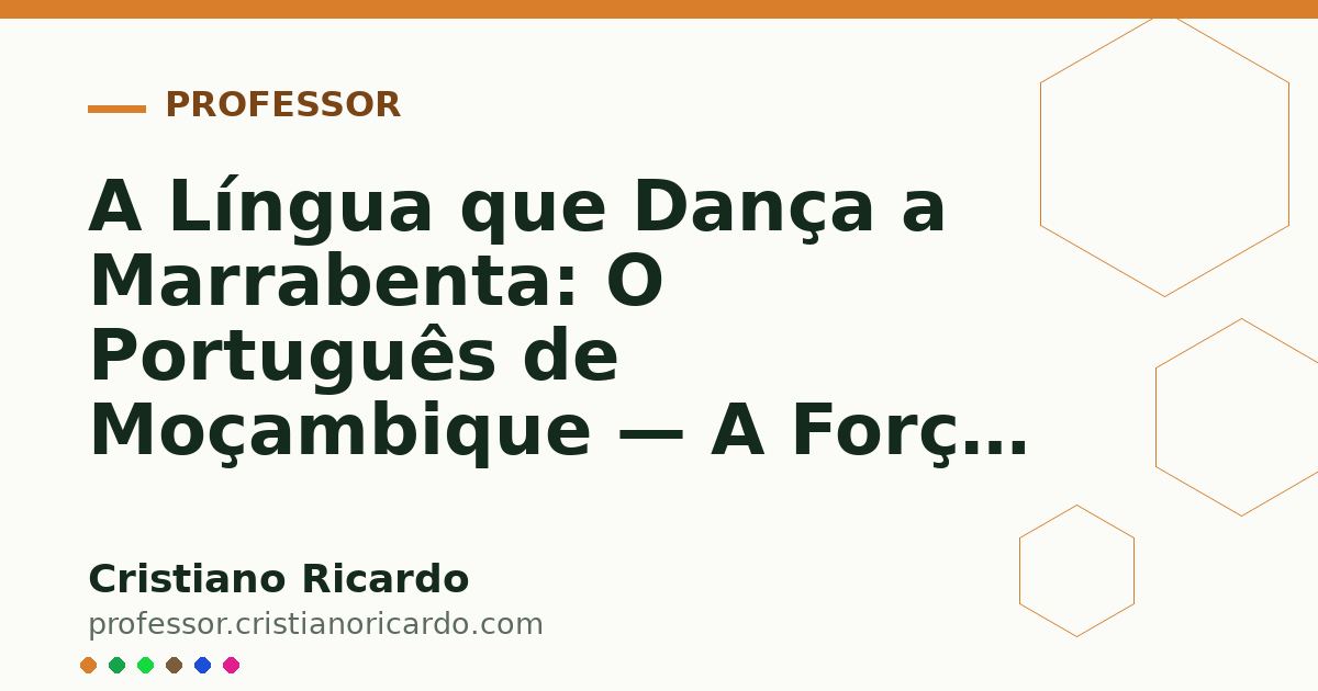 Card OG automático: A Língua que Dança a Marrabenta: O Português de Moçambique — A Força das Palavras (2016)