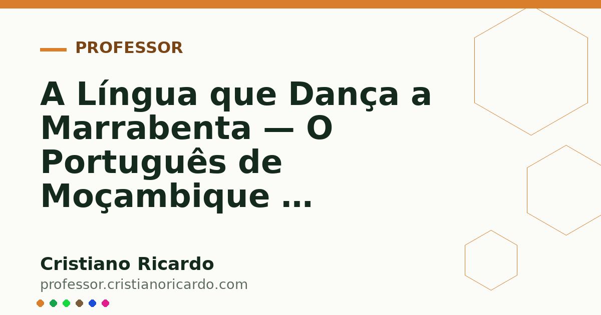 Card OG automático: A Língua que Dança a Marrabenta — O Português de Moçambique — Tesouros da Língua 2026