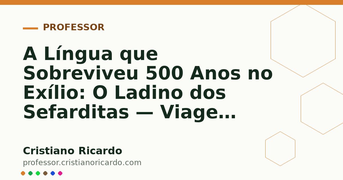 Card OG automático: A Língua que Sobreviveu 500 Anos no Exílio: O Ladino dos Sefarditas — Viagem Linguística (2021)