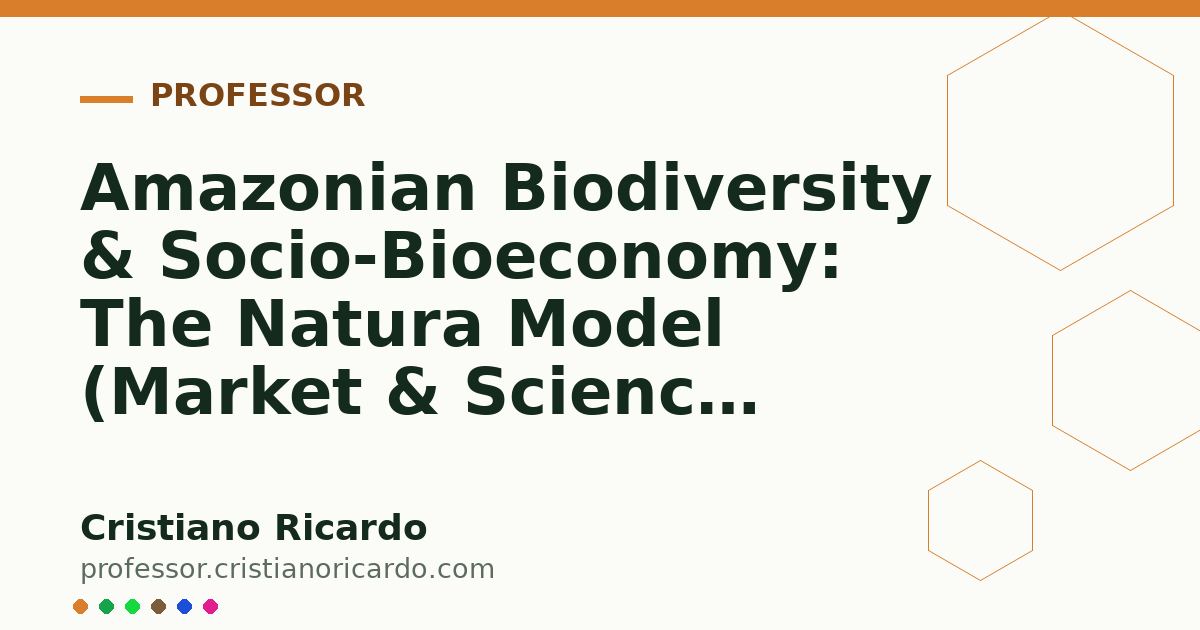 Card OG automático: Amazonian Biodiversity & Socio-Bioeconomy: The Natura Model (Market & Science Review 2017)
