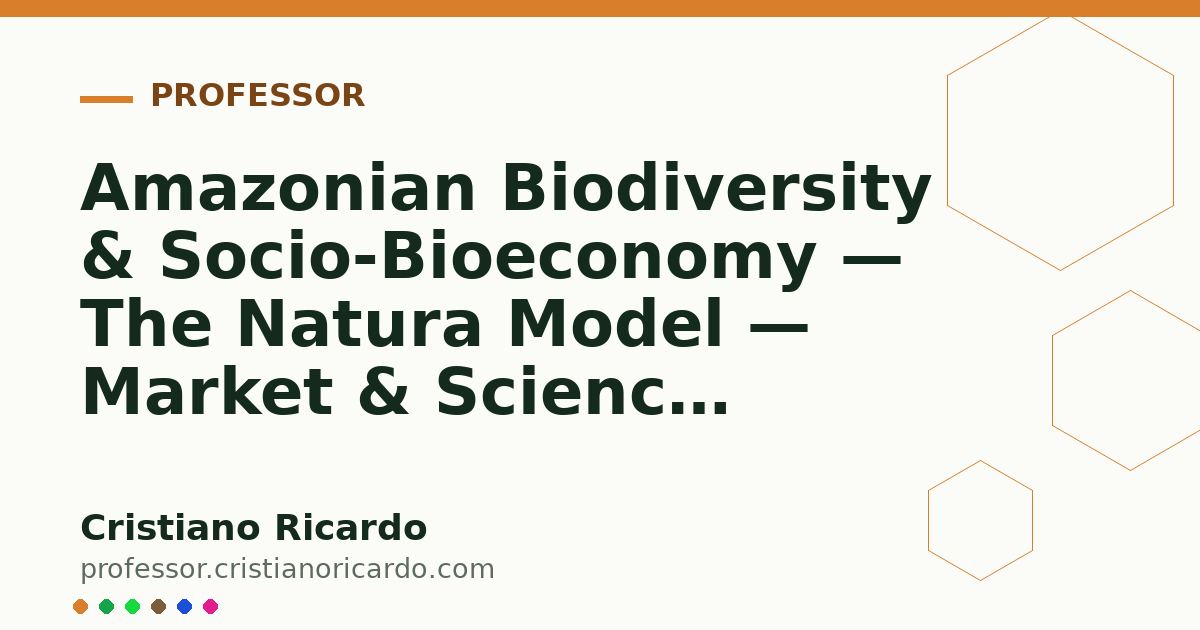 Card OG automático: Amazonian Biodiversity & Socio-Bioeconomy — The Natura Model — Market & Science Review 2026