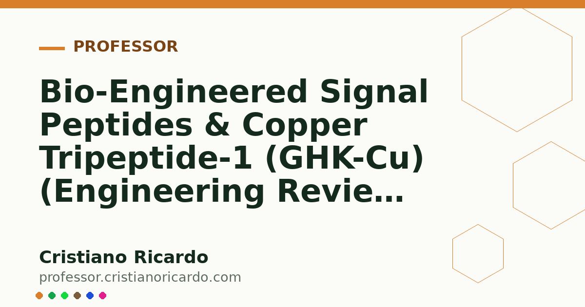Card OG automático: Bio-Engineered Signal Peptides & Copper Tripeptide-1 (GHK-Cu) (Engineering Review 2011)