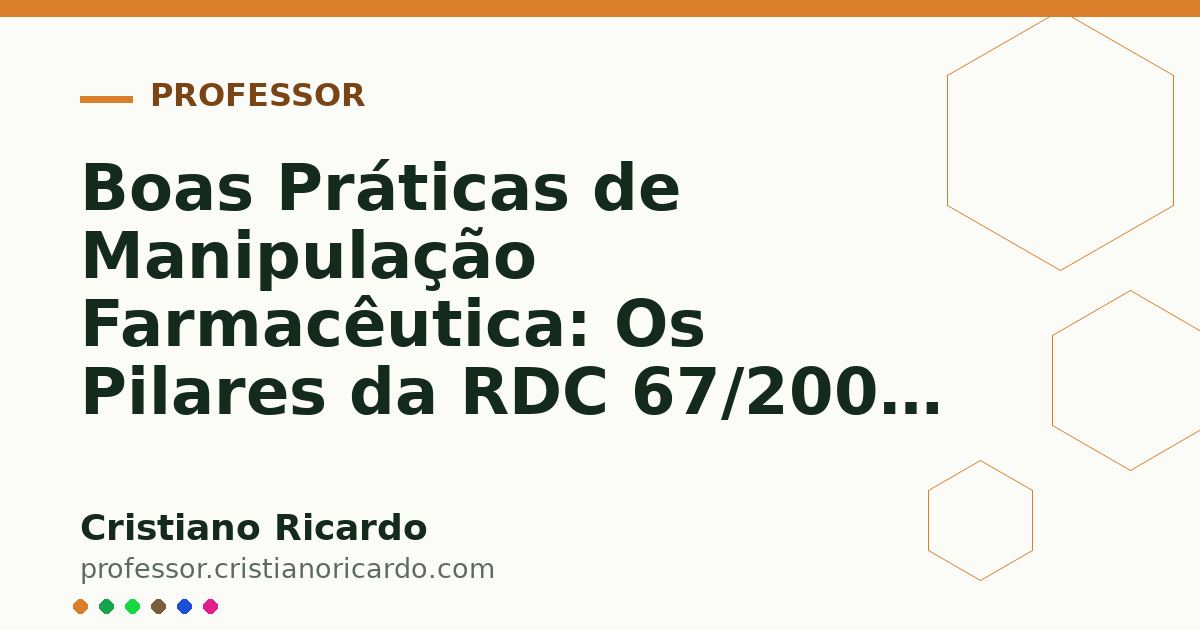Card OG automático: Boas Práticas de Manipulação Farmacêutica: Os Pilares da RDC 67/2007 (Parte 5)