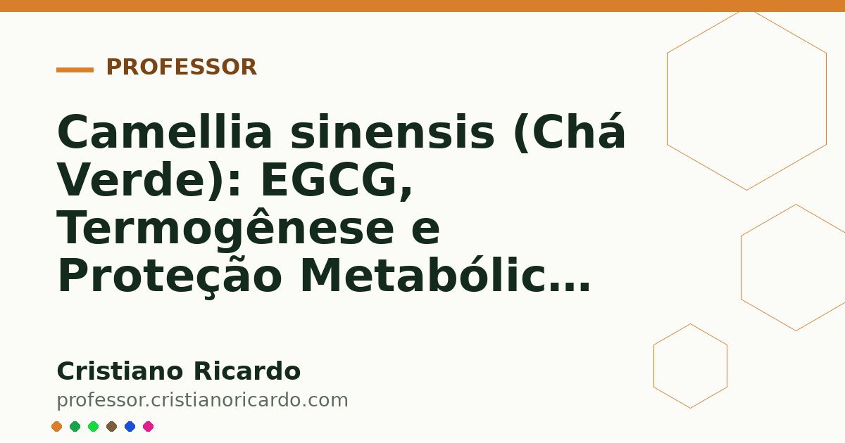 Card OG automático: Camellia sinensis (Chá Verde): EGCG, Termogênese e Proteção Metabólica (Aprofundamento 5)