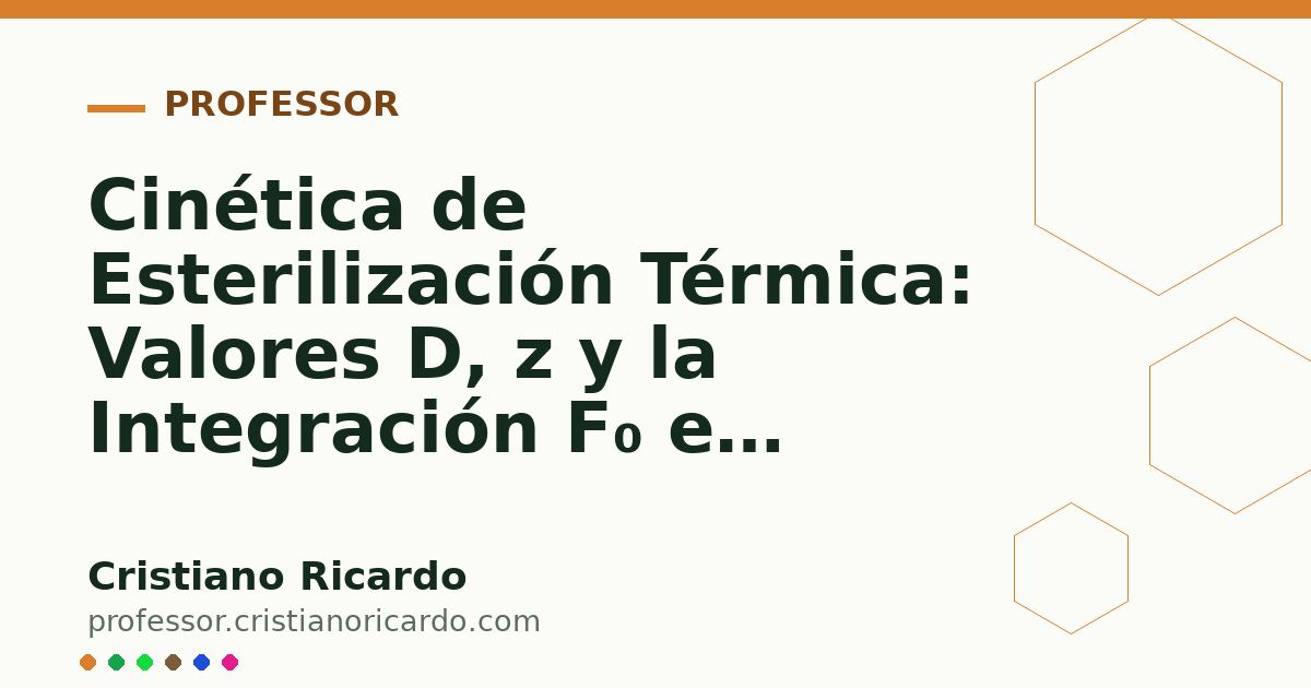 Card OG automático: Cinética de Esterilización Térmica: Valores D, z y la Integración F₀ en Autoclave (Tratado de Farmacotecnia 2009)