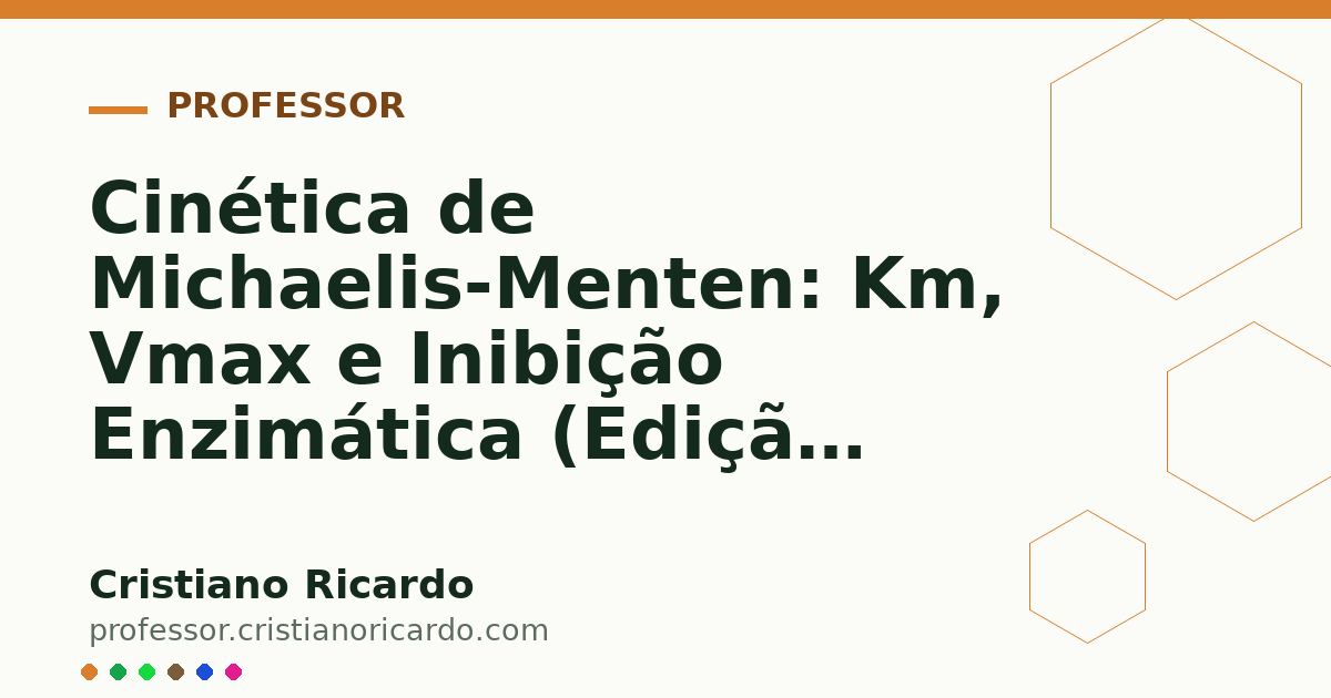 Card OG automático: Cinética de Michaelis-Menten: Km, Vmax e Inibição Enzimática (Edição Farmacêutica 2017)