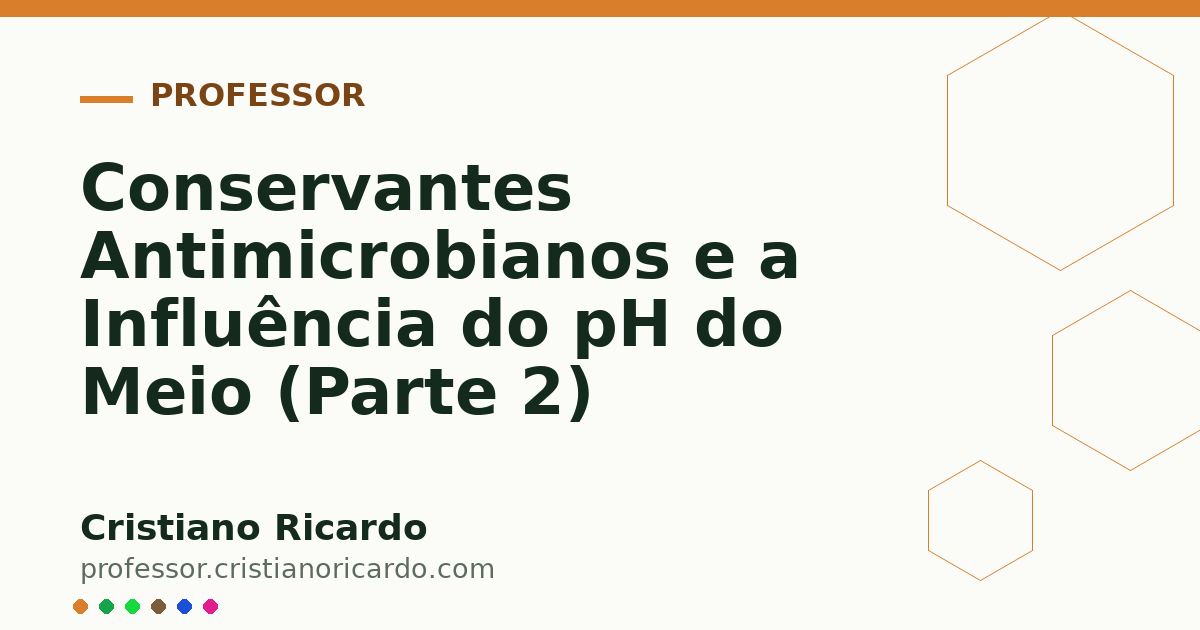 Card OG automático: Conservantes Antimicrobianos e a Influência do pH do Meio (Parte 2)