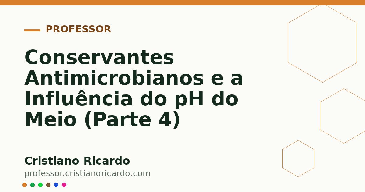 Card OG automático: Conservantes Antimicrobianos e a Influência do pH do Meio (Parte 4)