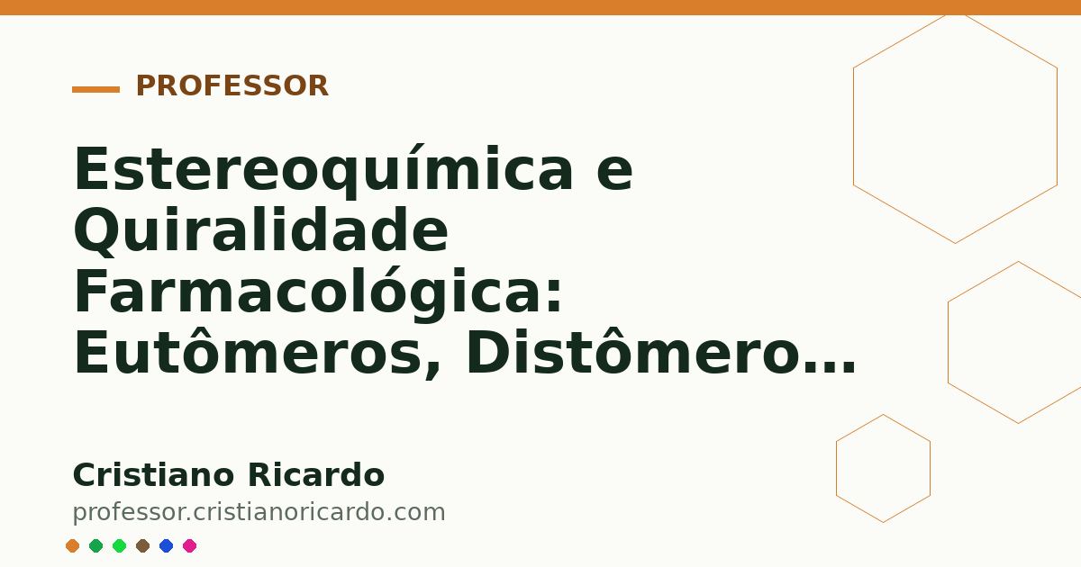 Card OG automático: Estereoquímica e Quiralidade Farmacológica: Eutômeros, Distômeros e o Modelo de Easson-Stedman (Tratado de Química Farmacêutica 2008)