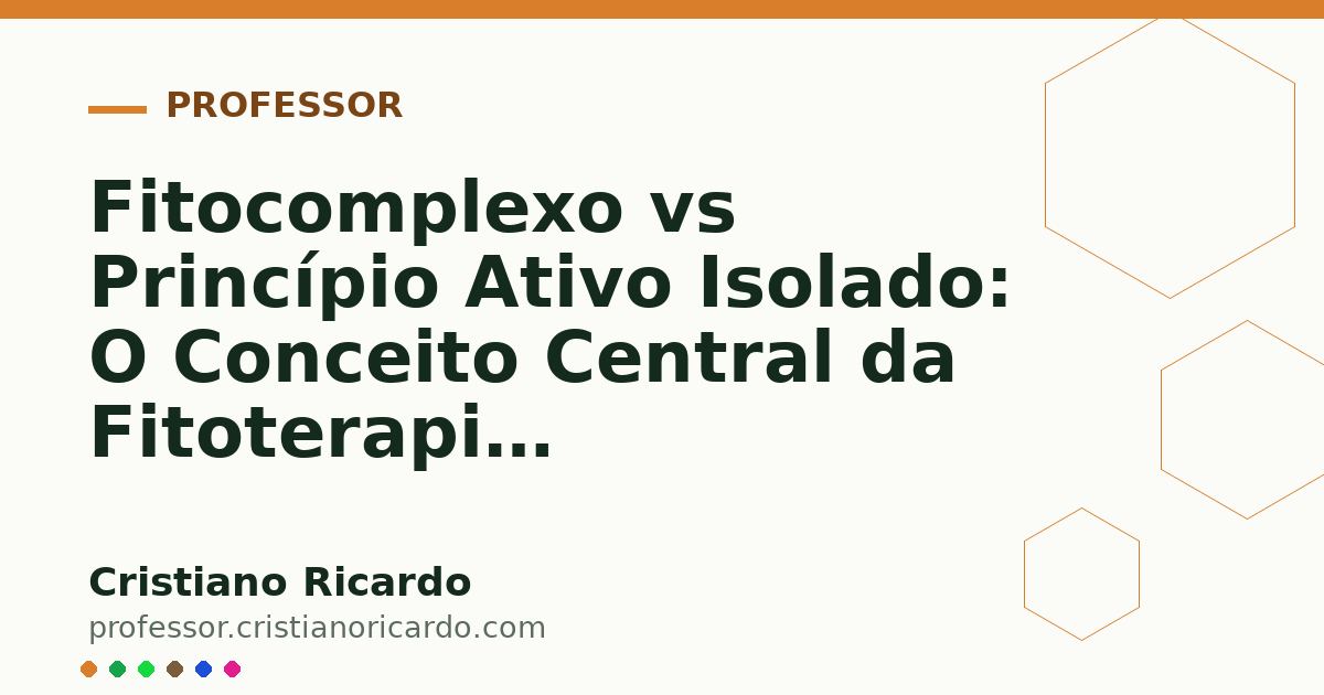 Card OG automático: Fitocomplexo vs Princípio Ativo Isolado: O Conceito Central da Fitoterapia (Aprofundamento 5)
