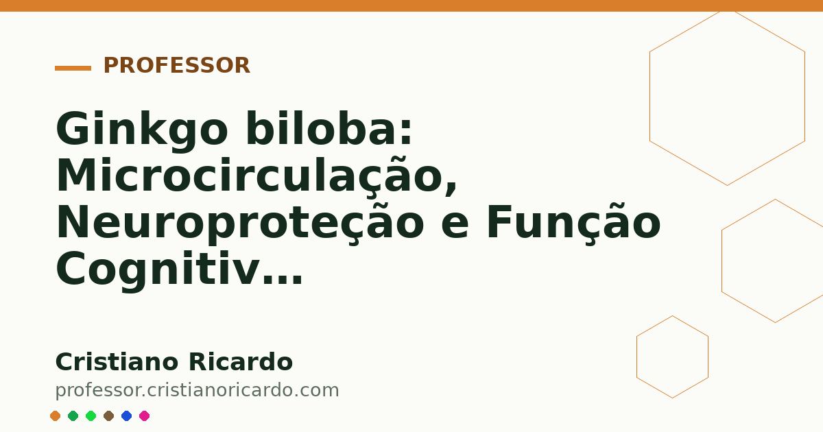 Card OG automático: Ginkgo biloba: Microcirculação, Neuroproteção e Função Cognitiva (Aprofundamento 4)