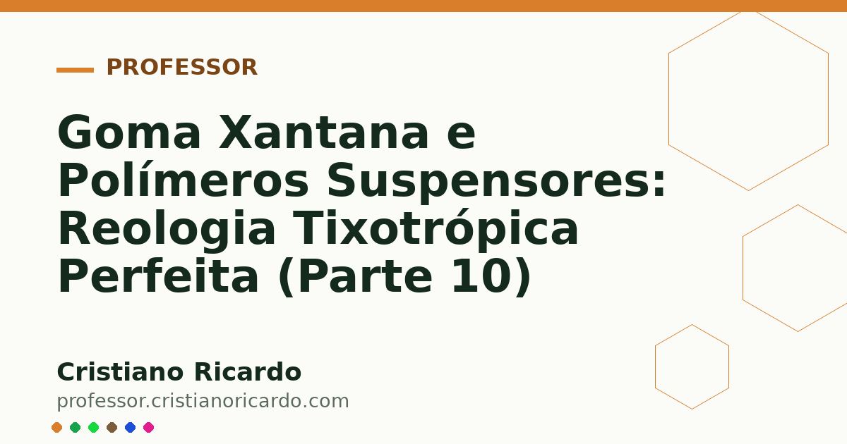 Card OG automático: Goma Xantana e Polímeros Suspensores: Reologia Tixotrópica Perfeita (Parte 10)