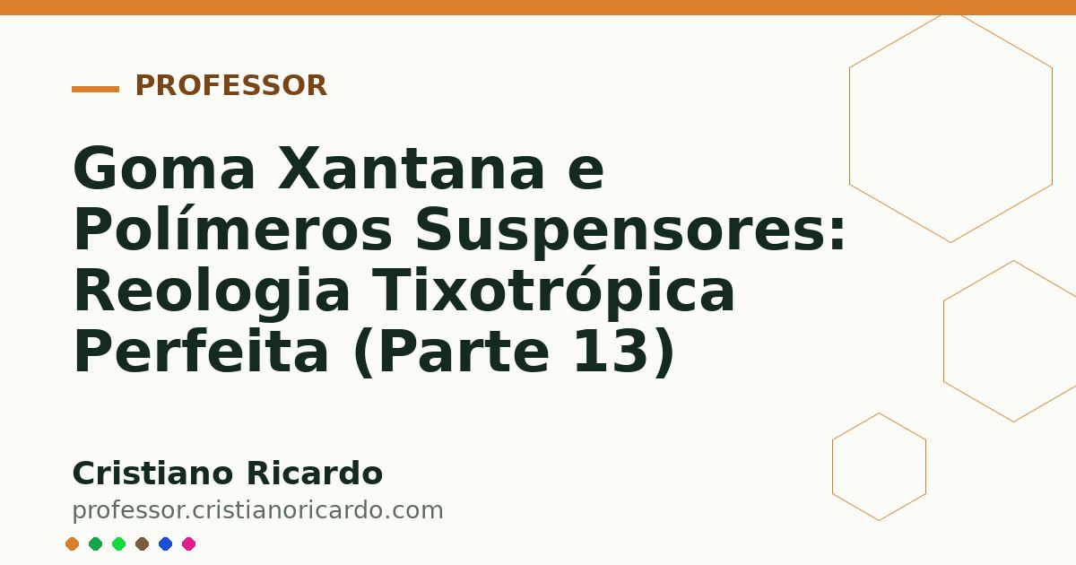 Card OG automático: Goma Xantana e Polímeros Suspensores: Reologia Tixotrópica Perfeita (Parte 13)