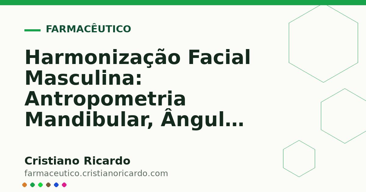 Card OG automático: Harmonização Facial Masculina: Antropometria Mandibular, Ângulo Goníaco e Preenchimento (Tratado de Estética Masculina 2019)