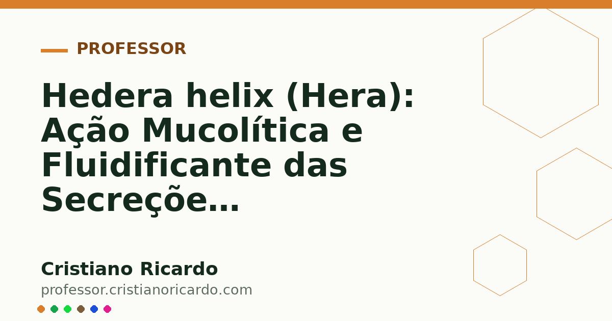 Card OG automático: Hedera helix (Hera): Ação Mucolítica e Fluidificante das Secreções (Aprofundamento 4)
