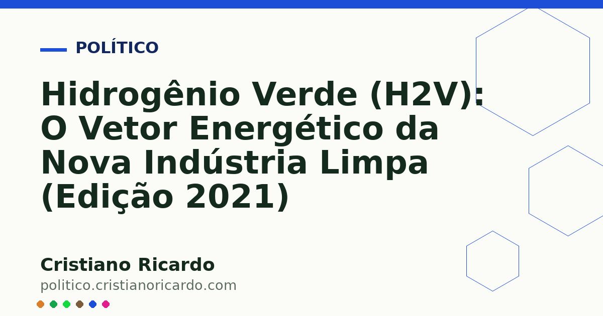 Card OG automático: Hidrogênio Verde (H2V): O Vetor Energético da Nova Indústria Limpa (Edição 2021)