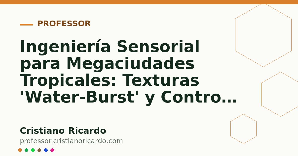 Card OG automático: Ingeniería Sensorial para Megaciudades Tropicales: Texturas 'Water-Burst' y Control de Brillo (Análisis de Mercado & Ciencia 2021)