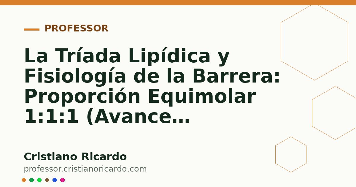 Card OG automático: La Tríada Lipídica y Fisiología de la Barrera: Proporción Equimolar 1:1:1 (Avances Tecnológicos 2025)