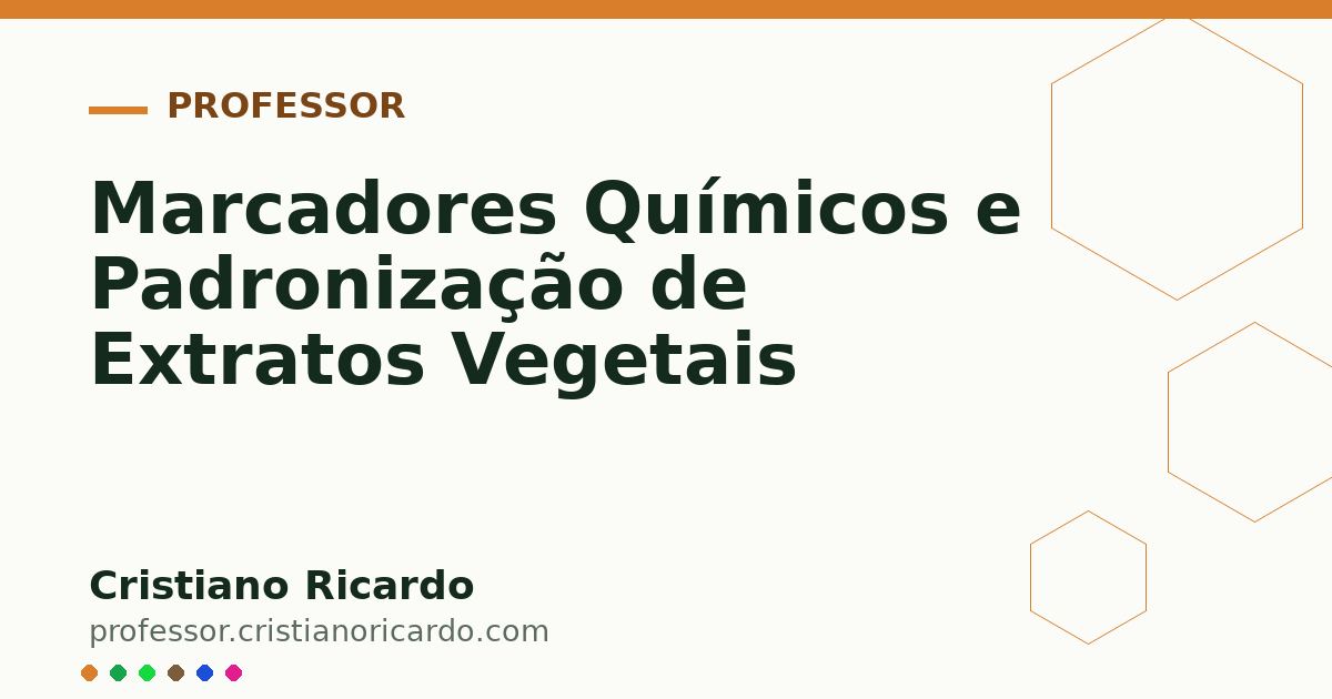Card OG automático: Marcadores Químicos e Padronização de Extratos Vegetais