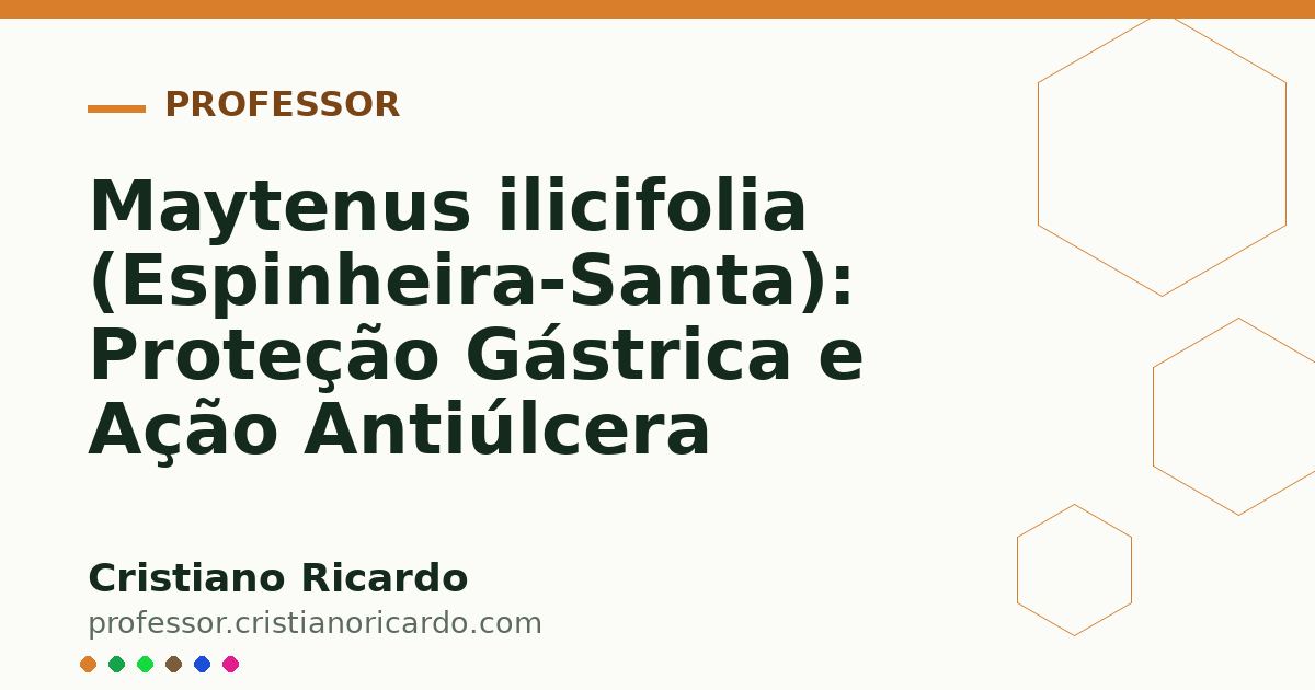 Card OG automático: Maytenus ilicifolia (Espinheira-Santa): Proteção Gástrica e Ação Antiúlcera