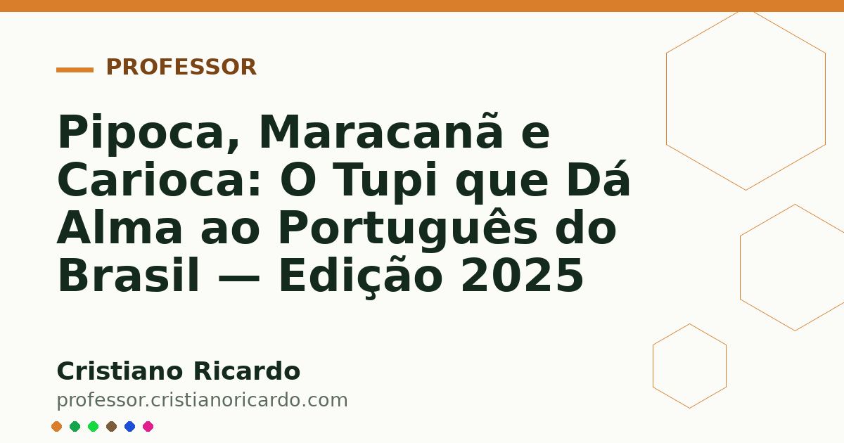 Card OG automático: Pipoca, Maracanã e Carioca: O Tupi que Dá Alma ao Português do Brasil — Edição 2025