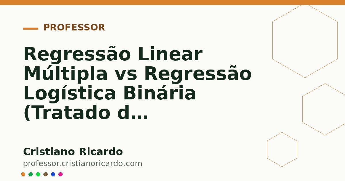 Card OG automático: Regressão Linear Múltipla vs Regressão Logística Binária (Tratado de Bioestatística Clínica 2015)