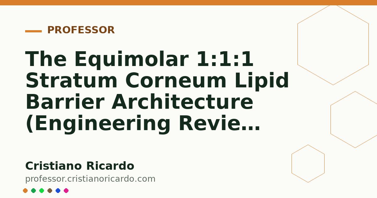 Card OG automático: The Equimolar 1:1:1 Stratum Corneum Lipid Barrier Architecture (Engineering Review 2009)