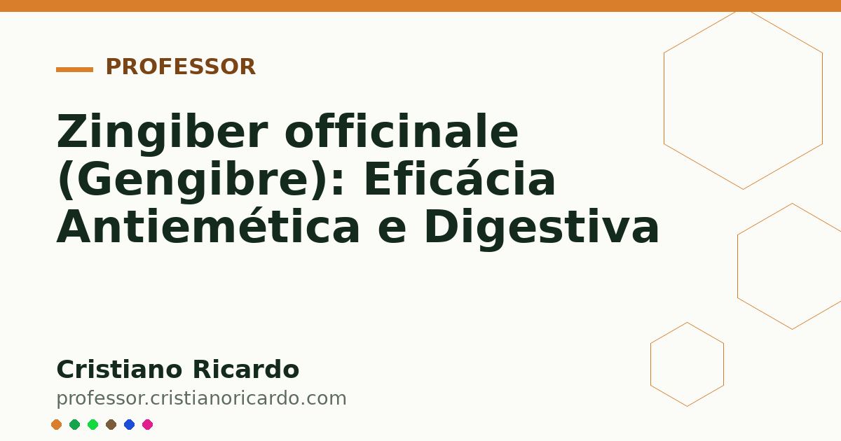 Card OG automático: Zingiber officinale (Gengibre): Eficácia Antiemética e Digestiva